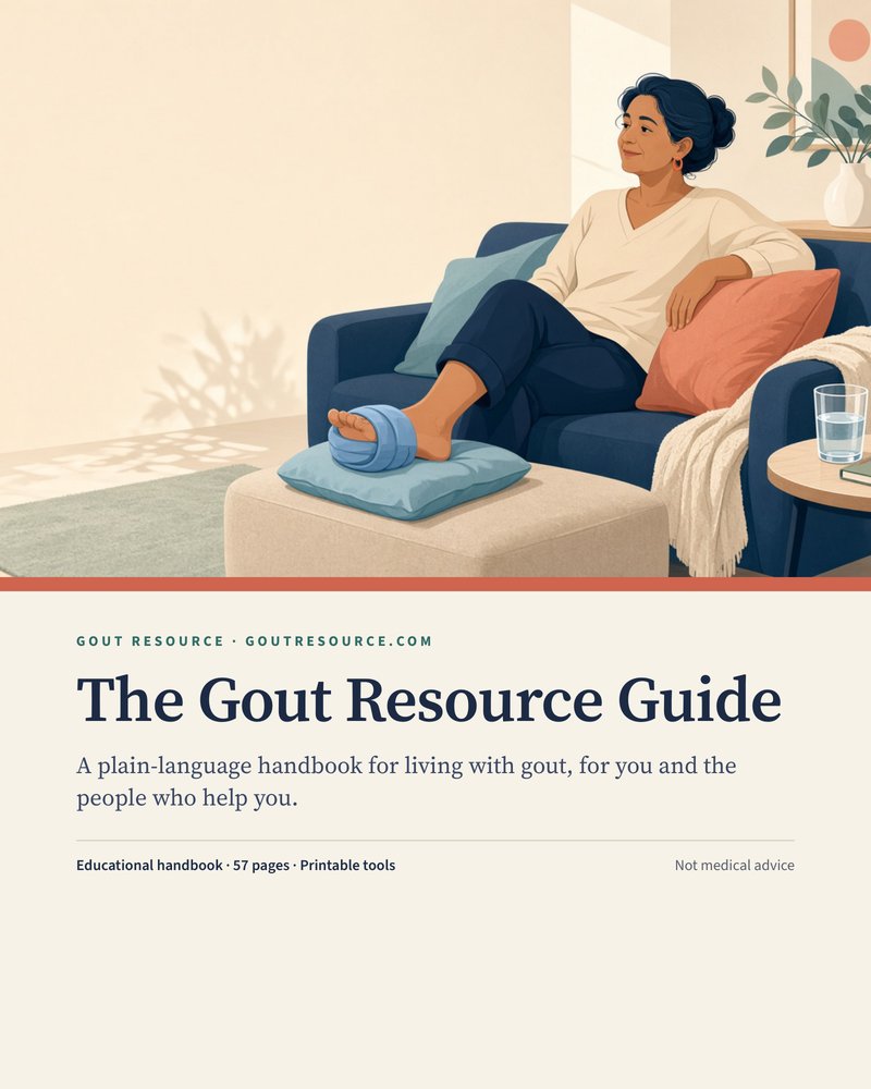 Cover of The Gout Resource Guide, first edition